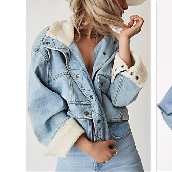 Free People Denim Jacket, New - Picture 15 of 16